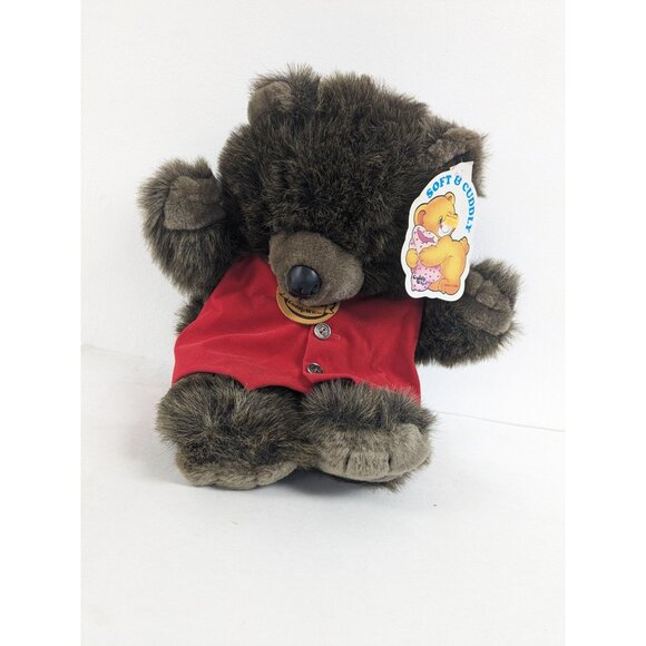 Vintage Cuddle Wit Bear With Tags Stuffed Animal 18" - Picture 1 of 4